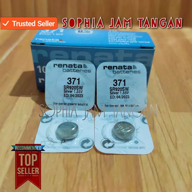 Baterai jam tangan Renata SR 920 SW / 371 original