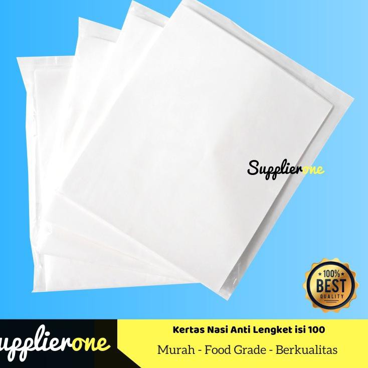 

[Terkece Se-RI] Kertas Nasi KFC isi 100 pcs, Kertas Wrap Nasi, Bungkus Nasi KFC Anti Lengket