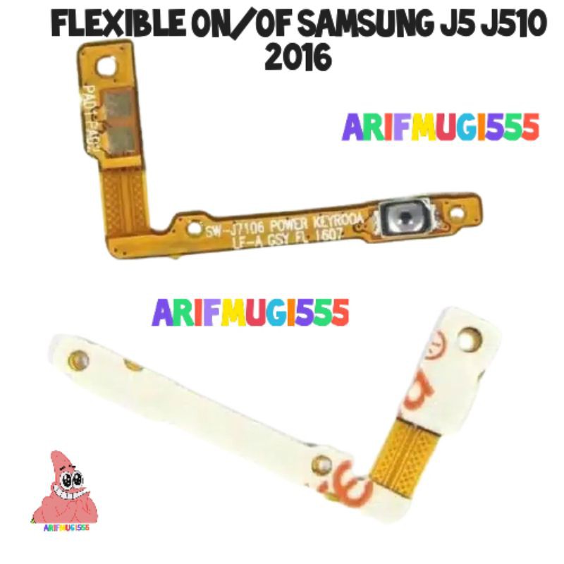 Flexible On/Off Samsung J5 J510 2016/J7 J710 2016 Original