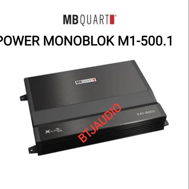POWER AUDIO MOBIL MONOBLOK MERK MBQUART/MB QUART M1-500.1 (ORIGINAL RESMI)