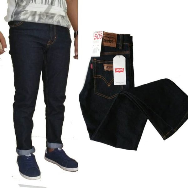 celana jeans denim pria reguler standar promo terbaru