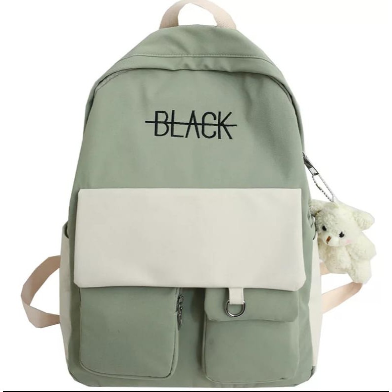 TAS RANSEL AIDA-TAS BLACK-TAS KOREAN STYLE-TAS SEKOLAH-RANSEL SEKOLAH-MORYMONY