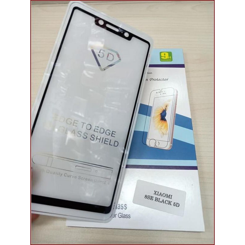 Tempered Glass XIAOMI Mi8 Se Mi 8 Se Mi8Se Mi 8Se Full Cover Full Lem