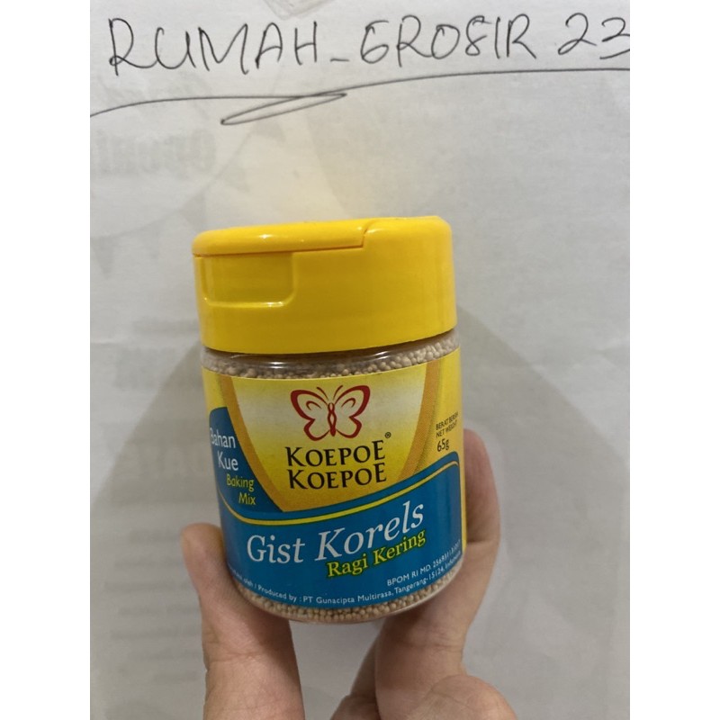 

RAGI KERING/GIST KORELS cap koepoe koepoe 65gr