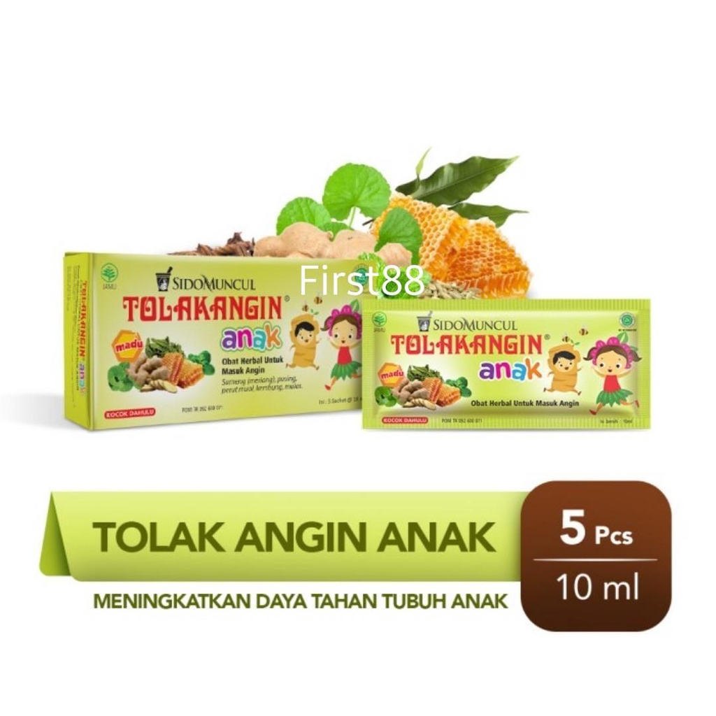 Tolak Angin Anak Cair Dus 5's Herbal - Masuk Angin Daya Tahan Tubuh