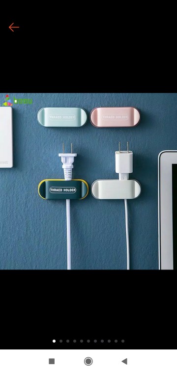 Betu 4pcs Bracket Organizer Multifungsi Plug Kait Gantung Dinding Seamless Holder Kabel