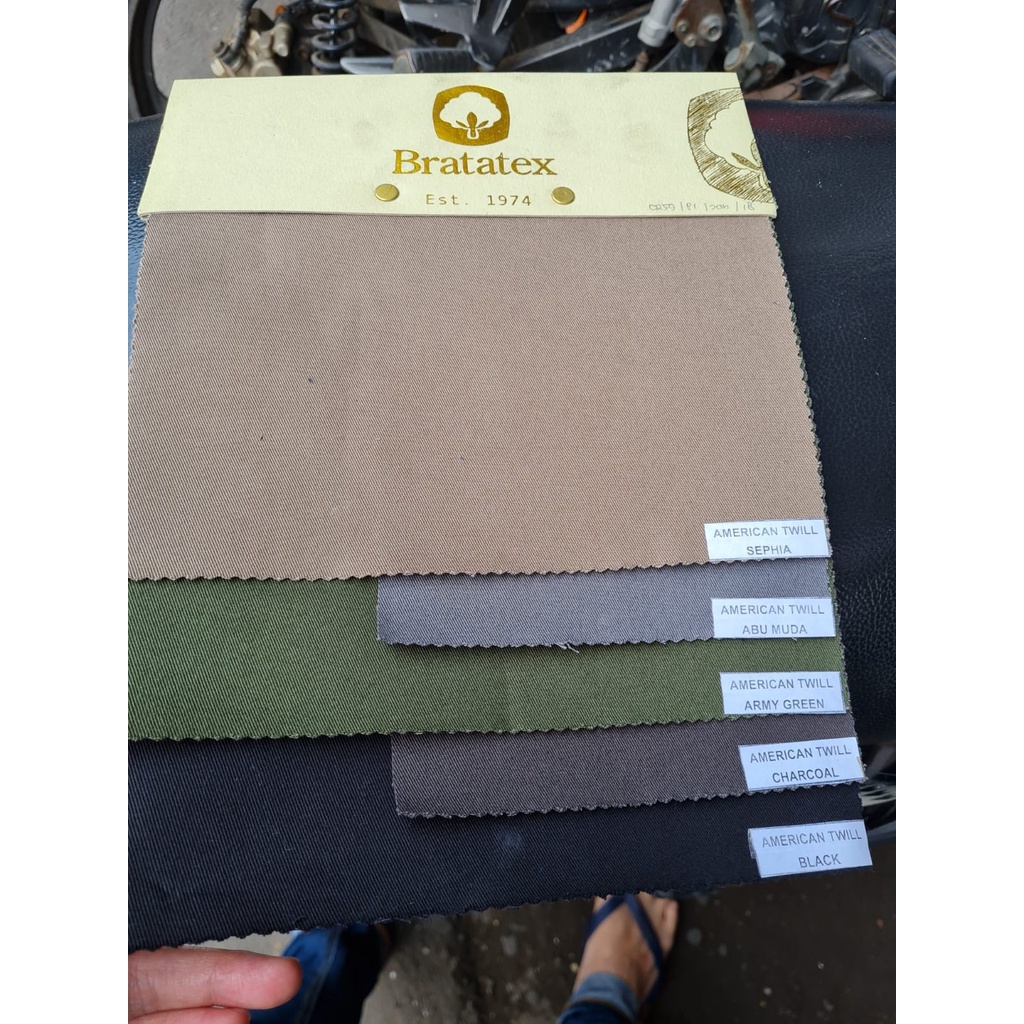 Bahan Kain Twill 2010 Katun Chino Twill American AMT Tidak Melar Non Stretch Rollan