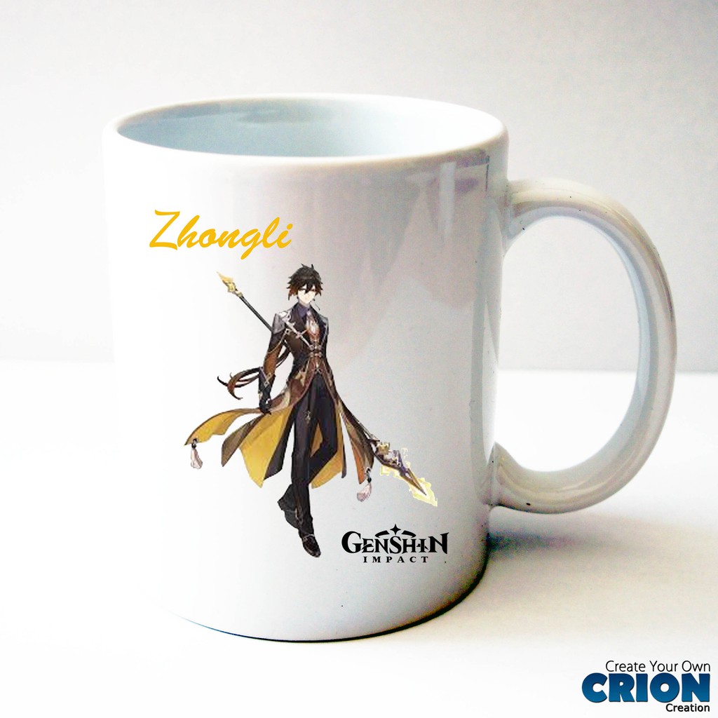 Gelas Mug Genshin Impact - Hadiah - Ulang Tahun - By Crion