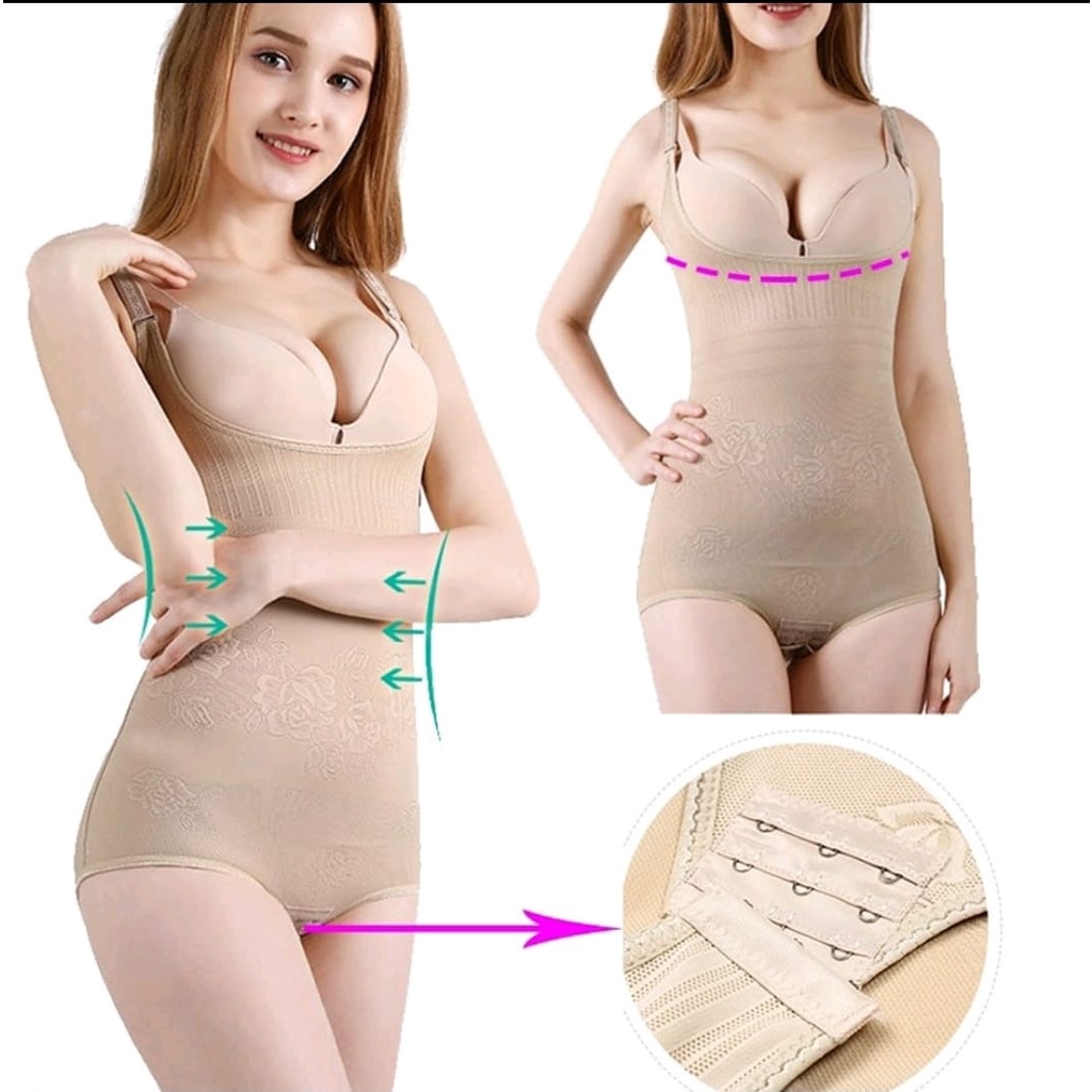 BODY SHAPER KORSET SLIMMING SUIT FULL BODY ORIGINAL MENGECILKAN PERUT PINGGANG