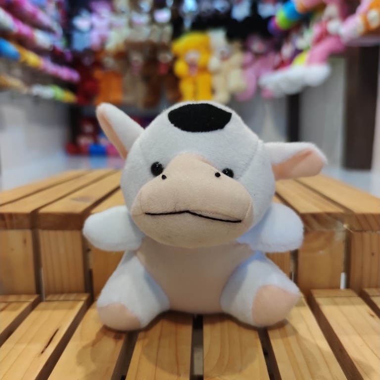 Boneka Mini Sapi Kecil - Boneka Sapi Cow Untuk Buket Bunga - Boneka Hewan Lucu