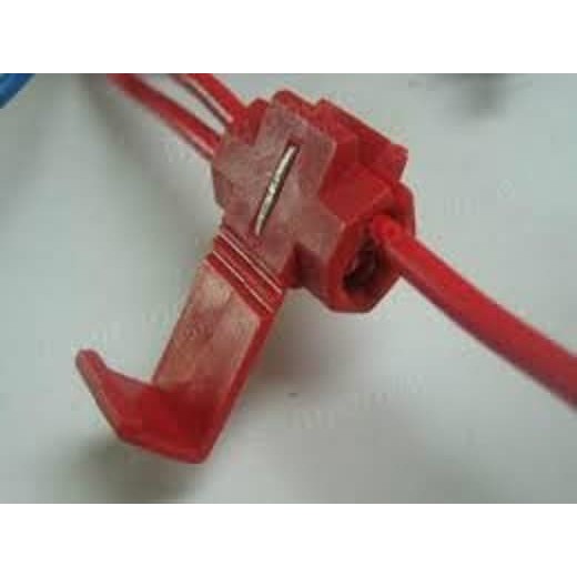 Red Scotch Lock Quick Splice Wire Connector Jumper Kabel Kupas Lipat