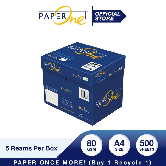 

PaperOne Kertas HVS Fotocopy 80g A4 - Box