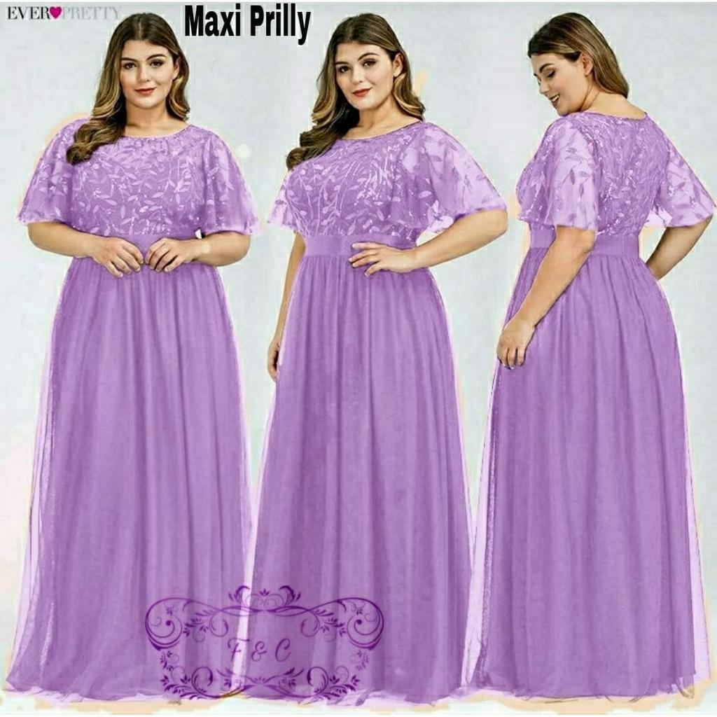 PCS MAXY PRILLY TILE MUTIARA PAKAIAN WANITA DRESS GAMIS MAXI 4 UKURAN M L XL XXL FE