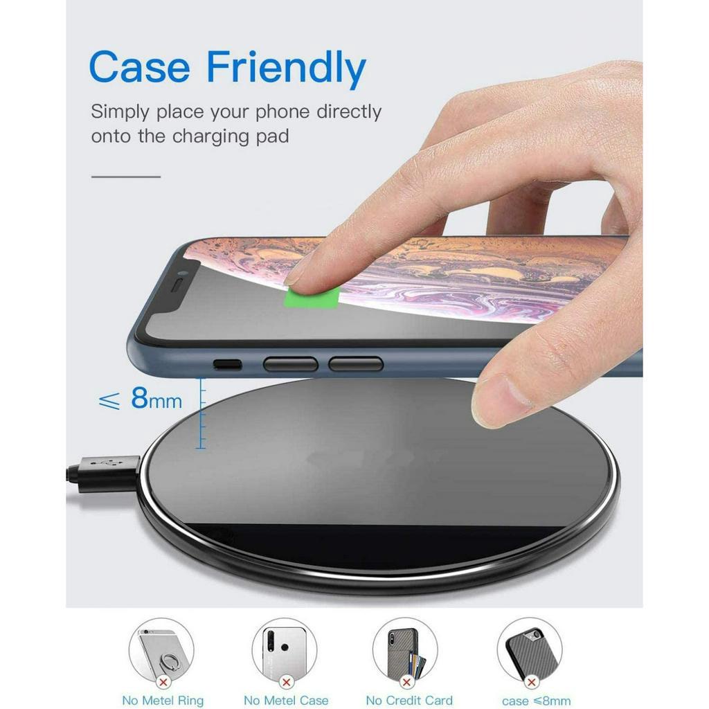 15W Wireless Charger Fast Charging Pad Q18