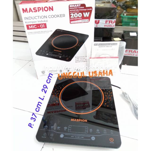  Kompor  Induksi  Maspion  MIC 01 Induction Cooker Shopee 