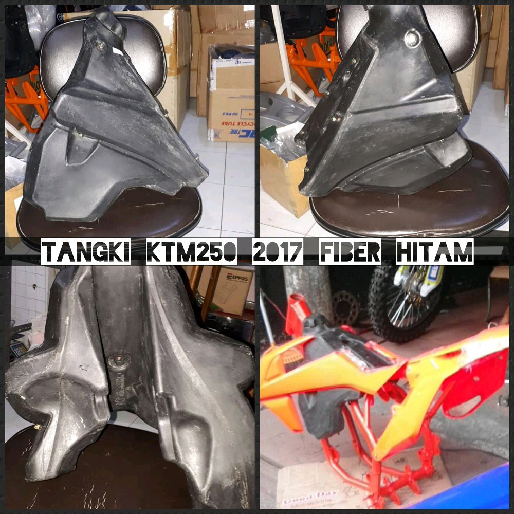 tangki ktm 250 2017 fiber hitam