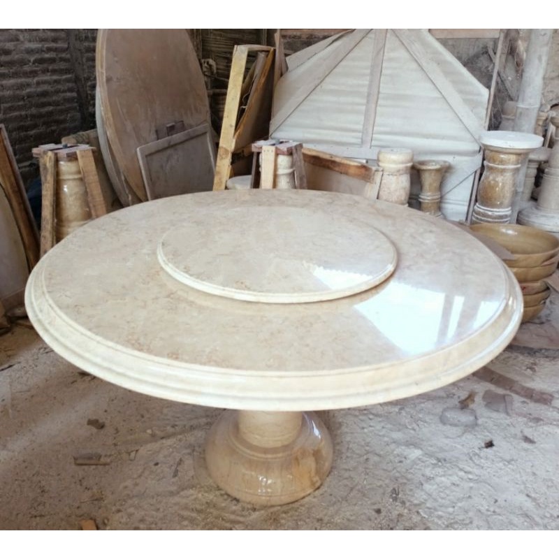 Meja Putar Marmer Tulungagung