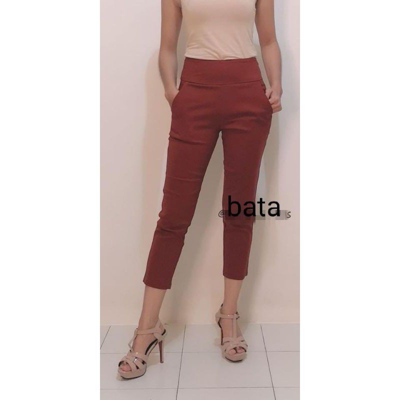 Ready Chokdee HW Pants 7/8 polos best seller celana wanita fashion (chokdee ban)