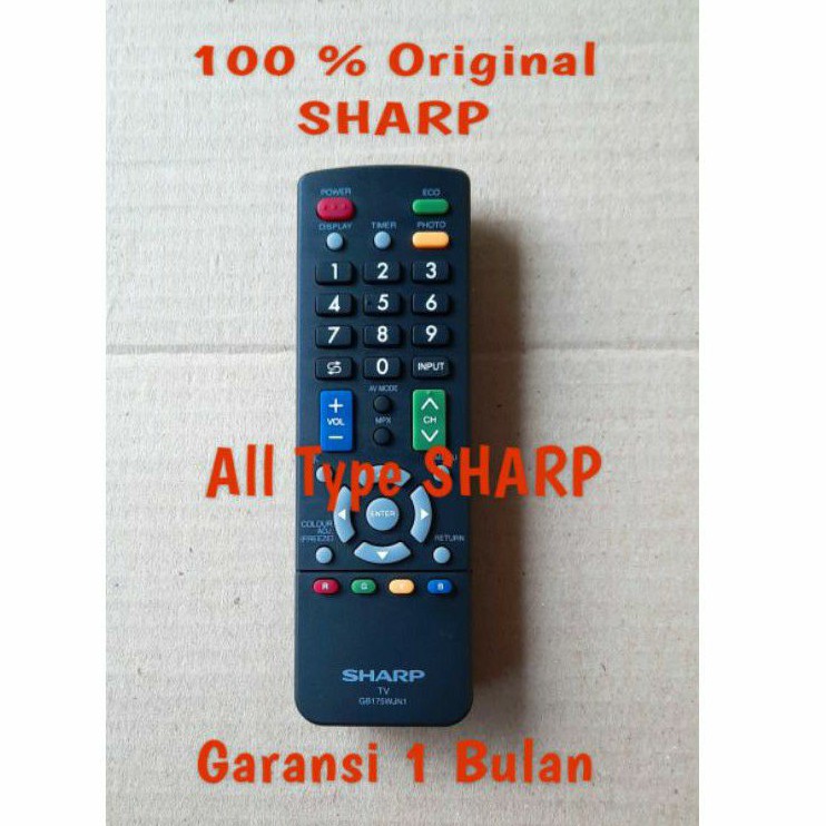 Remote Remot TV Sharp LED LCD Tabung Aquos Original Asli Ori