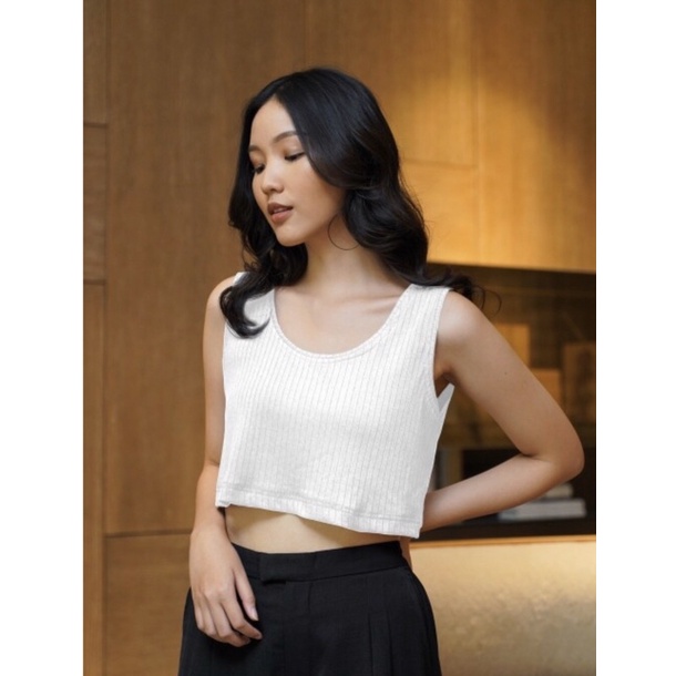 Maven Bigail crop Sleveless White