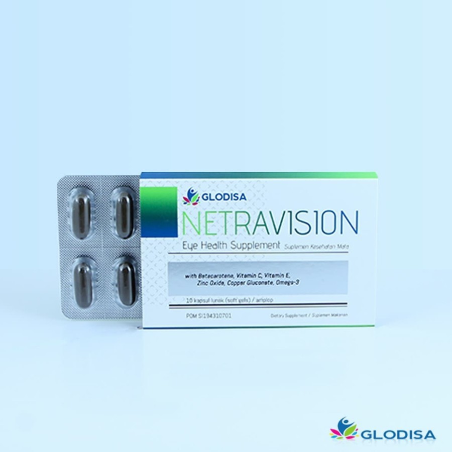 Glodisa NETRAVISION Vitamin Mata - Suplemen Kesehatan Mata - 1 Strip