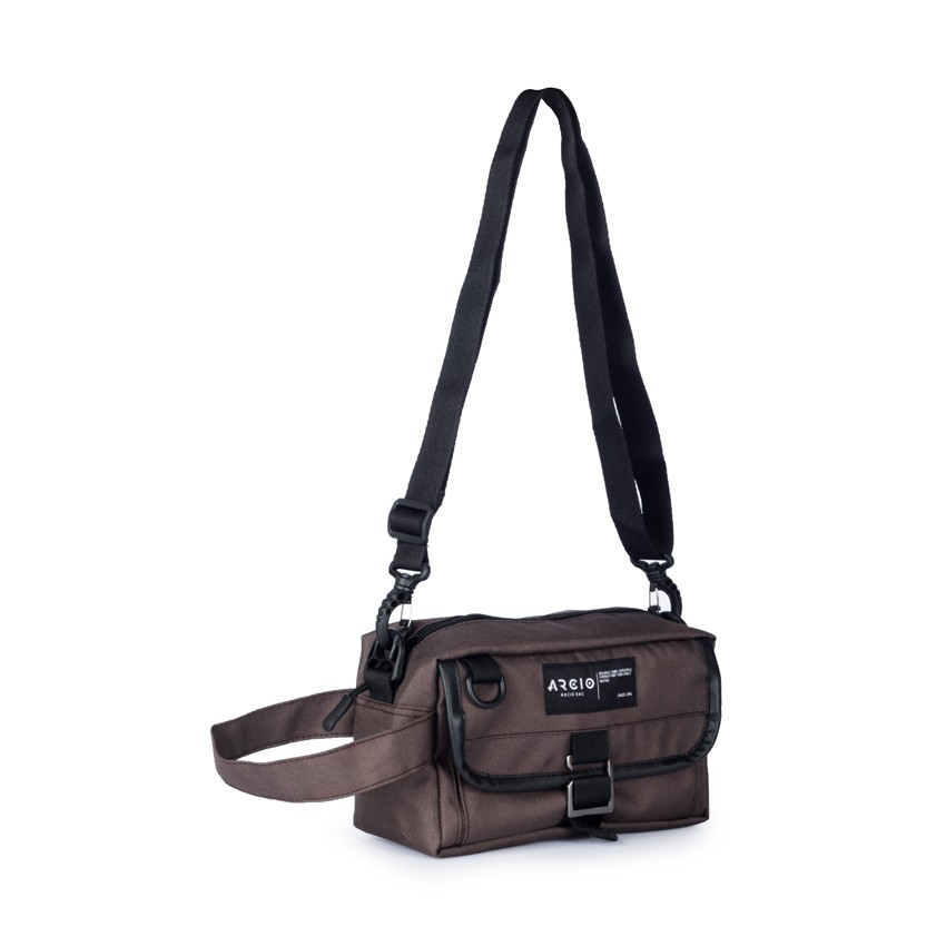 Lito Brown | Tas Slempang Pouch Ori Pinggang Bahu Multifungsi Sling Pria Waistbag | FORIND x Arcio