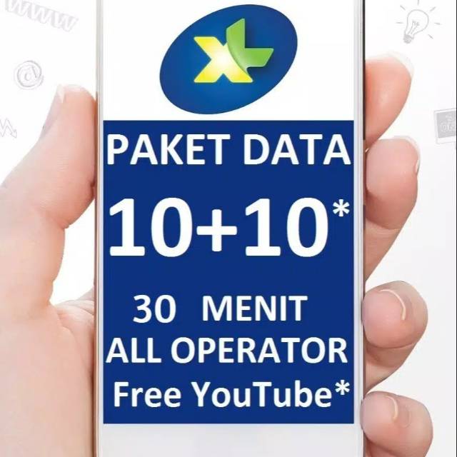 XL KUOTA DATA COMBO 10GB INTERNET 10GB YOUTUBE