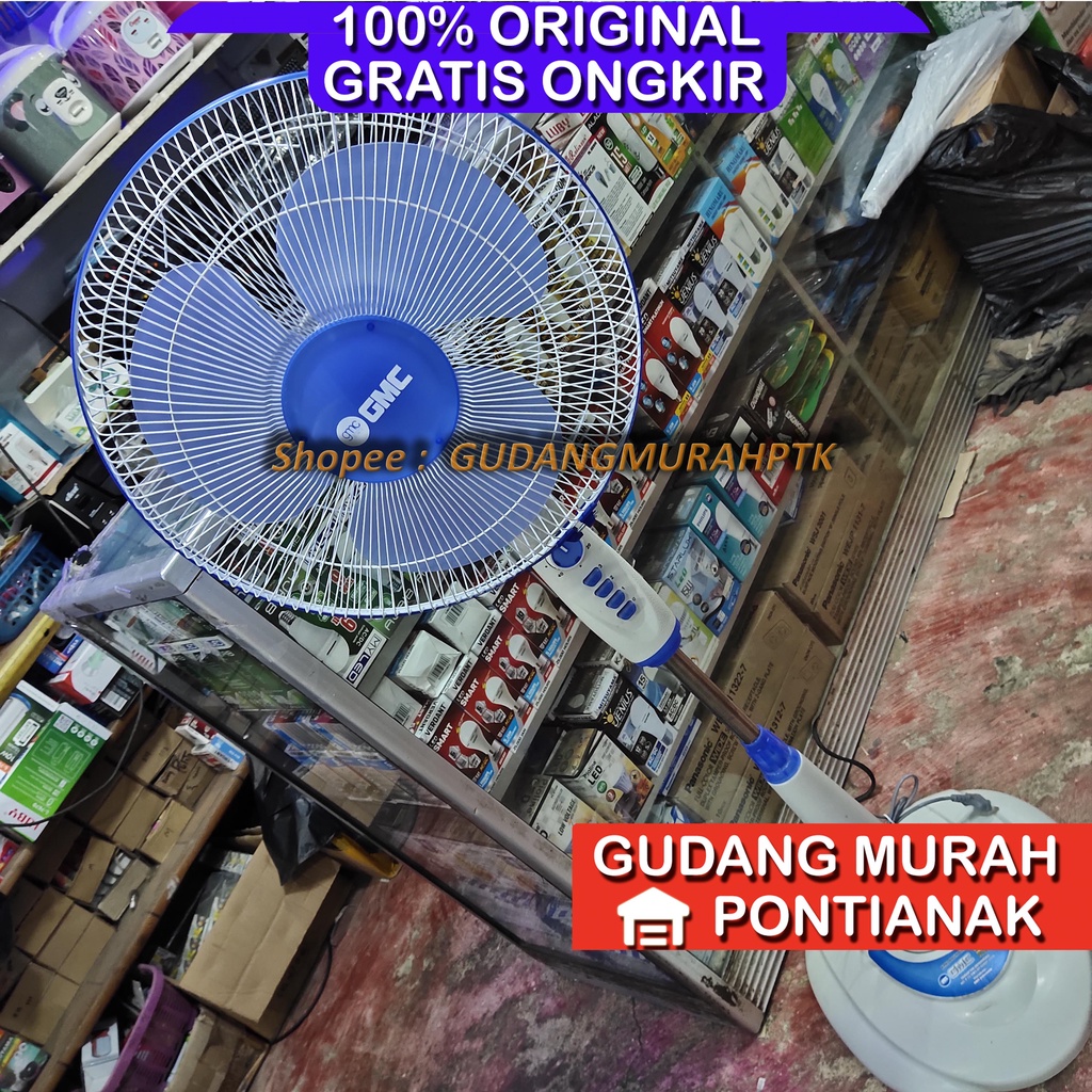 Stand fan GMC 308 / 307 / kipas angin berdiri / tumpu (16 IN) SNI KUALITAS BAGUS