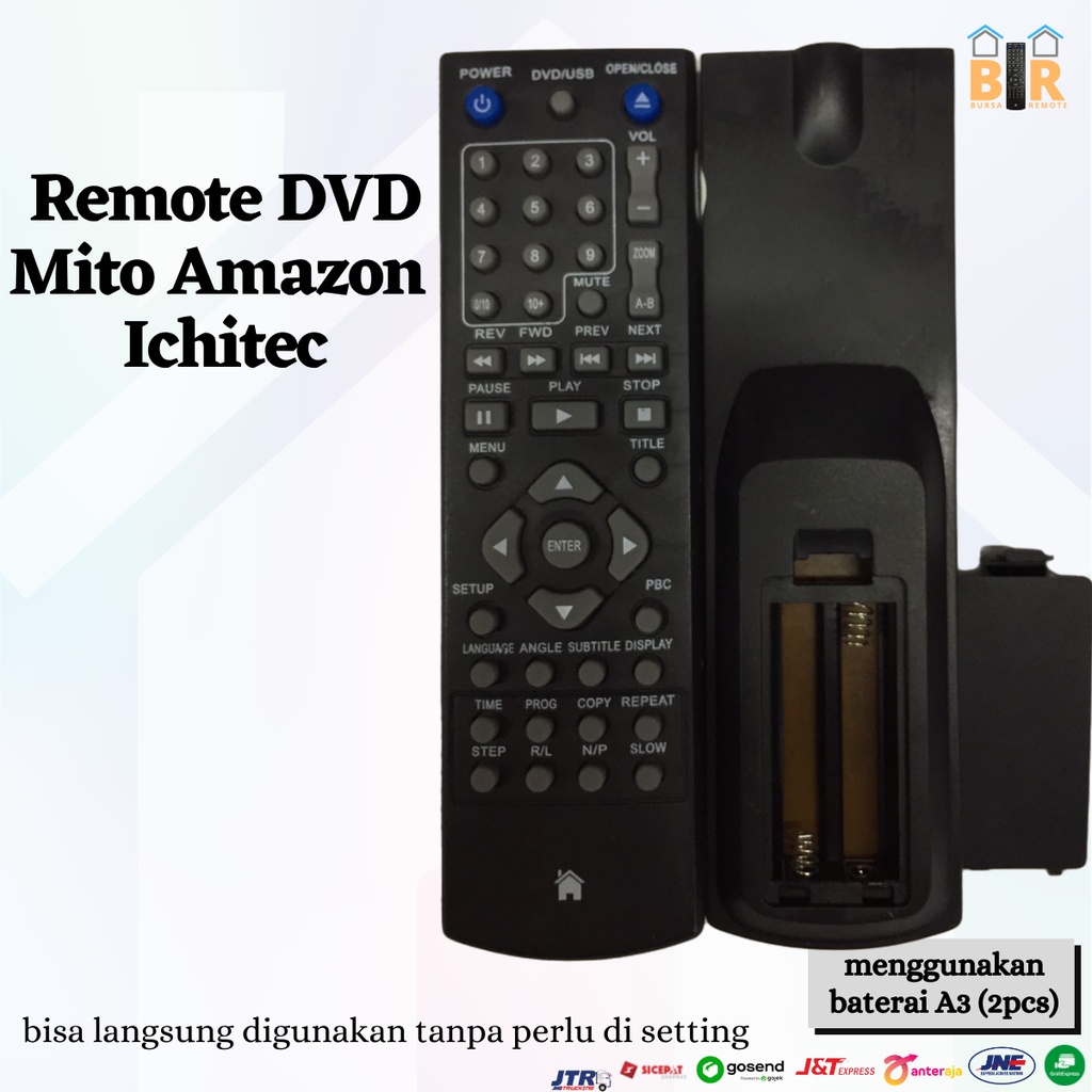 Remot Remote DVD Mito / Amazon / Ichitec / ecer dan grosir