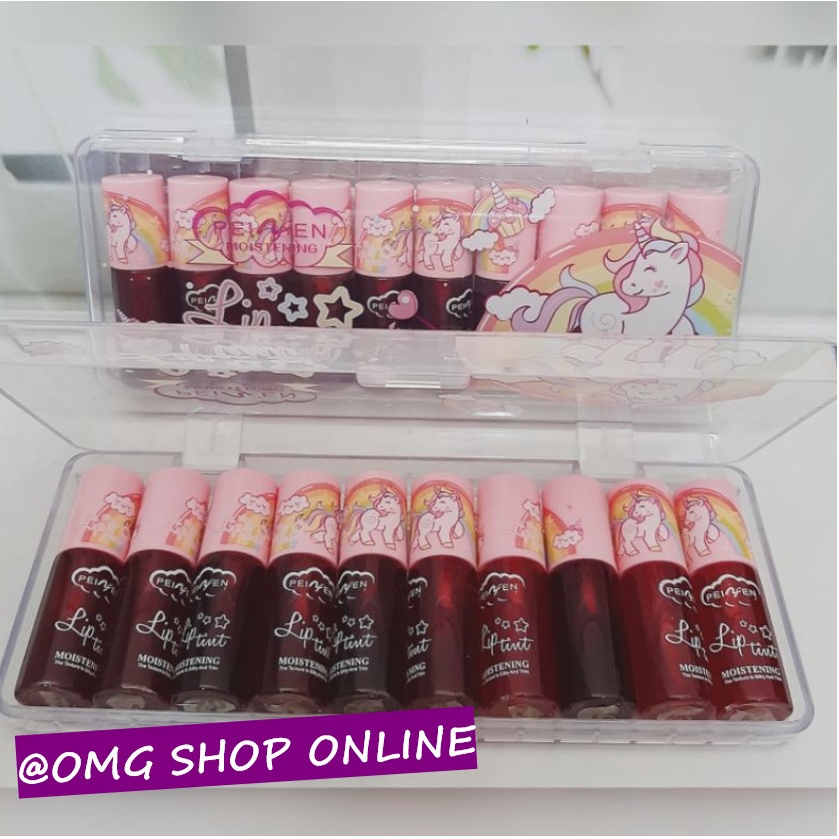 Liptint Korea Unicorn Kuda Poni - Peiyen Liptint Kuda Poni Unicorn / Lip Tint Original Lipstik Lipcream / Pemerah Bibir Pink Pelembab Bibir / Liptin Pelengkap Lipbalm Karakter Makeup Wanita / Liptint Anak Sekolah Liptint Tahan Lama Anti Air Waterproof