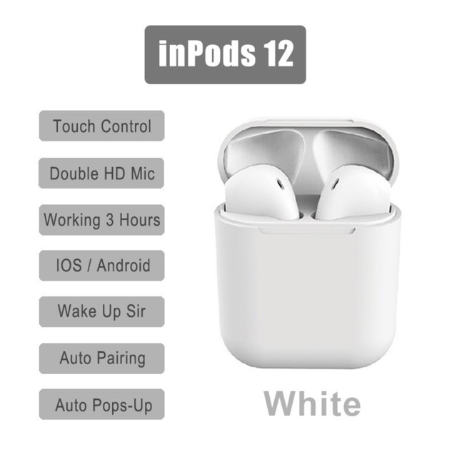 Inpods makaron i12 headset bluetooth wireless inpods 12