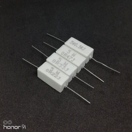 RESISTOR KAPUR 5 WATT BACA KETERANGAN