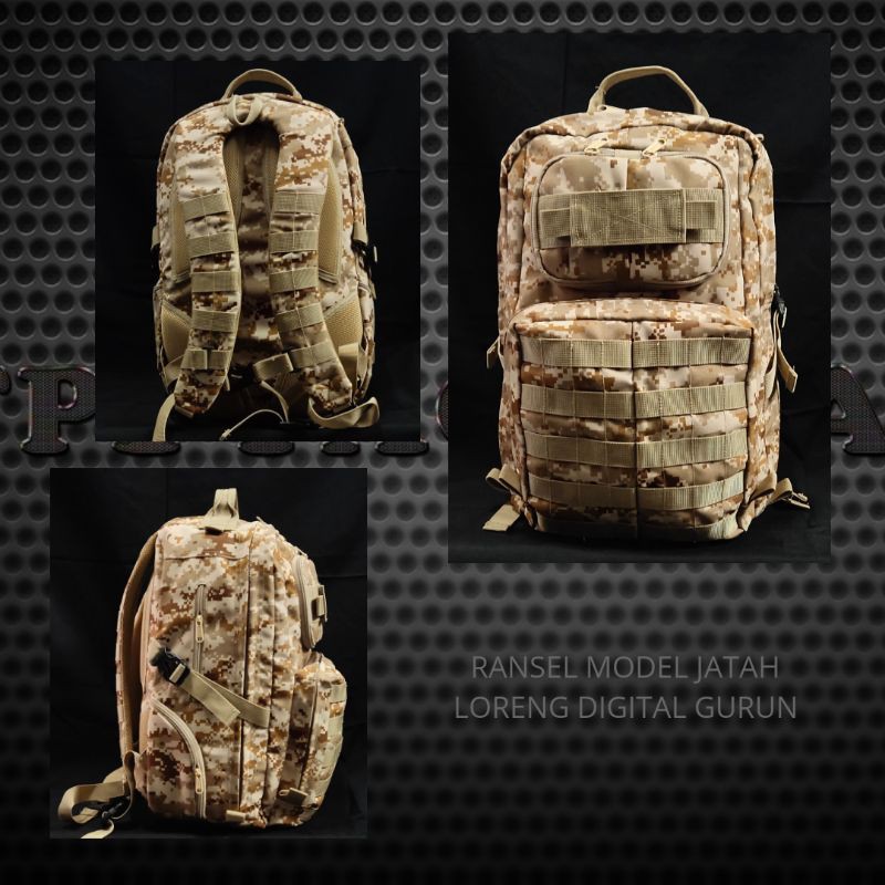 Ransel model jatah motif loreng libanon