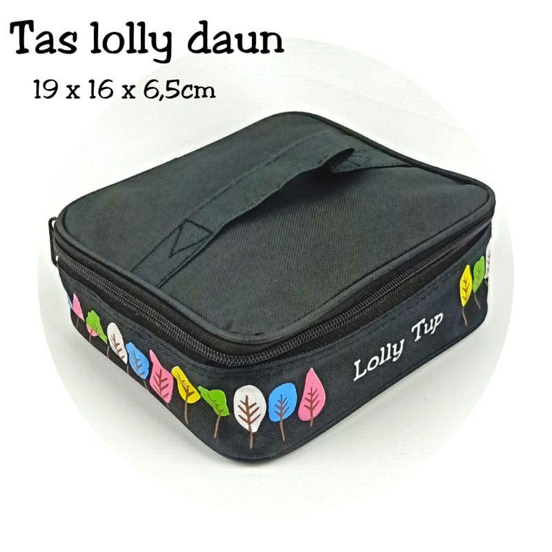 TAS LOLLY DAUN / TAS BEKAL MAKAN / LUNCH BAG / SOUVENIER ULANG TAHUN / TAS LOLLY /TAS CUSTUM NAMA