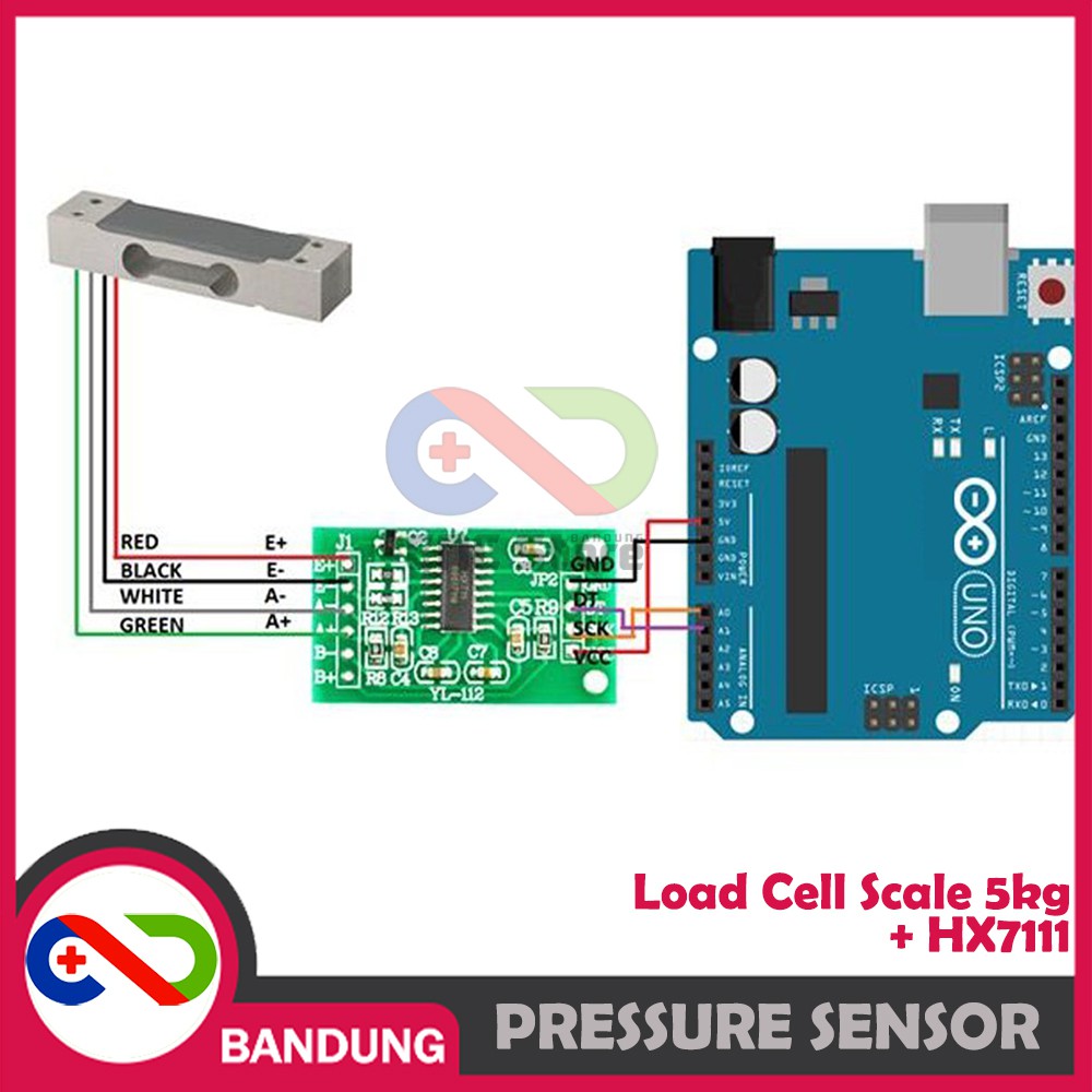 PRESSURE SENSOR WEIGHING ELECTRONIC SCALE 5KG STM32 YZ-13 LOAD CELL PLUS MODUL HX711