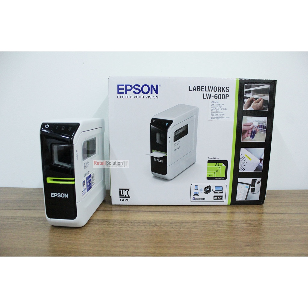 EPSON LabelWorks LW-600P Bluetooth PC Connectable Label Printer