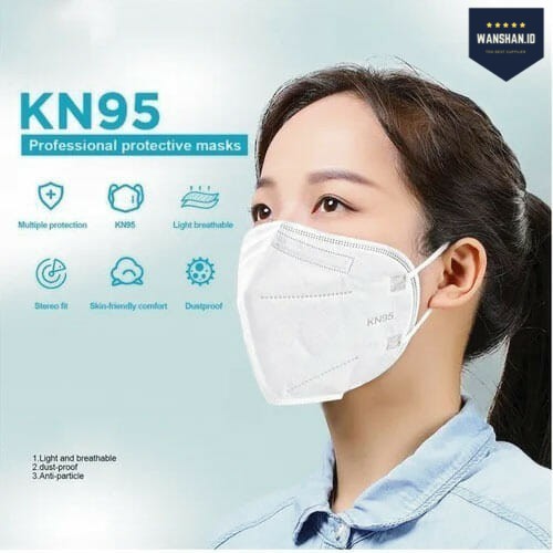 [WS] Masker KN95 Surgical Mask Ori Masker 5ply 1 BOX ISI 20 &amp; 10 PCS