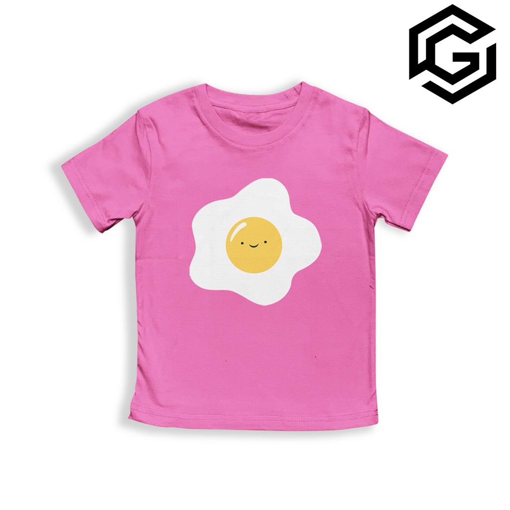 Kaos Distro Anak Laki-Laki Dan perempuan 1-10 Tahun Unisex Motif Fread Egg