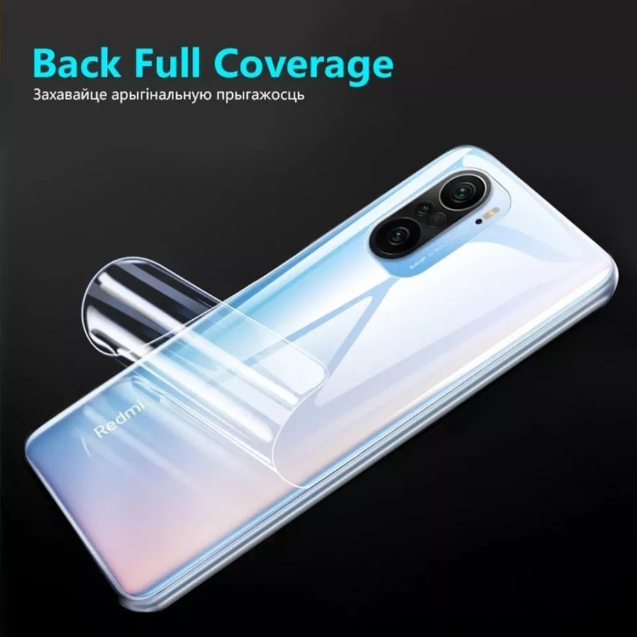 XIAOMI POCOPHONE POCO X5 5G X3 GT X3 PRO X3 NFC ANTI GORES HYDROGEL BENING FULLSET DEPAN DAN BELAKANG CLEAR BAGIAN DEPAN DAN BELAKANG FULL BODY SCREEN GUARD JELL DAN PELINDUNG BELAKANG SKIN GARSKIN ANTI JAMUR