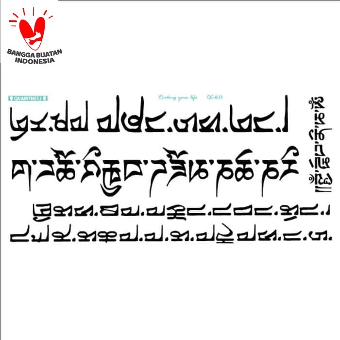 { BISA COD } TATO TEMPORER / Temporary Tatoo sticker Thailand Arab tulisan
