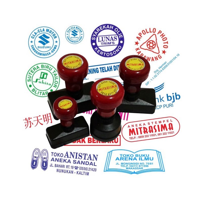 

Stempel Flash Automatic Otomatis Custum Warna Nama Toko
