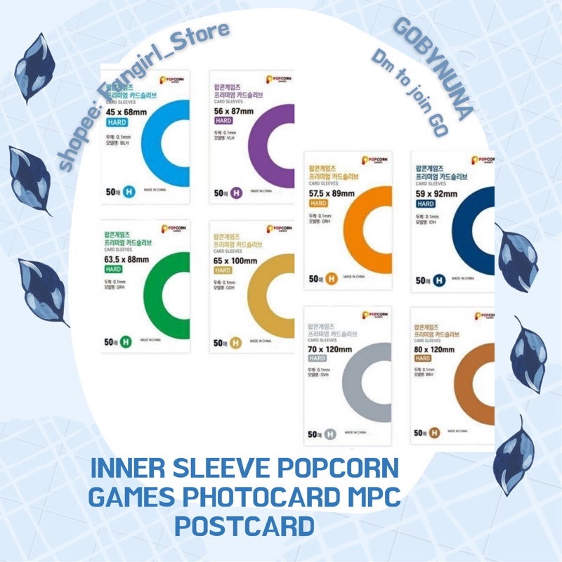 [PO🇰🇷] INNER SLEEVE POPCORN GAMES PHOTOCARD MPC POSTCARD | plastik pc mini photocard sleve slevee