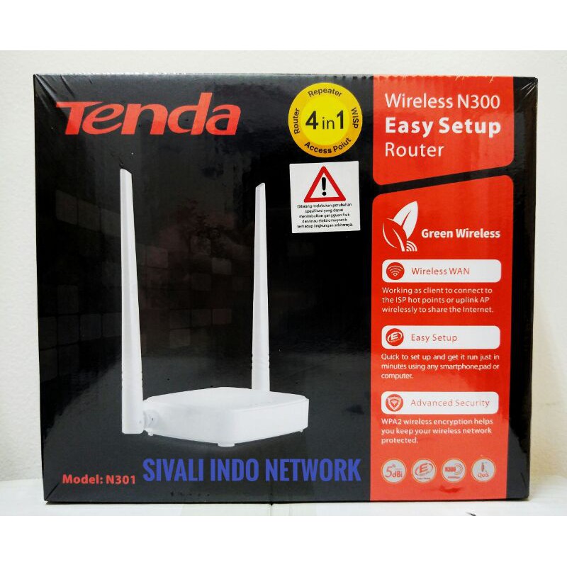 ROUTER TENDA N301 WIRELESS  300 Mbps