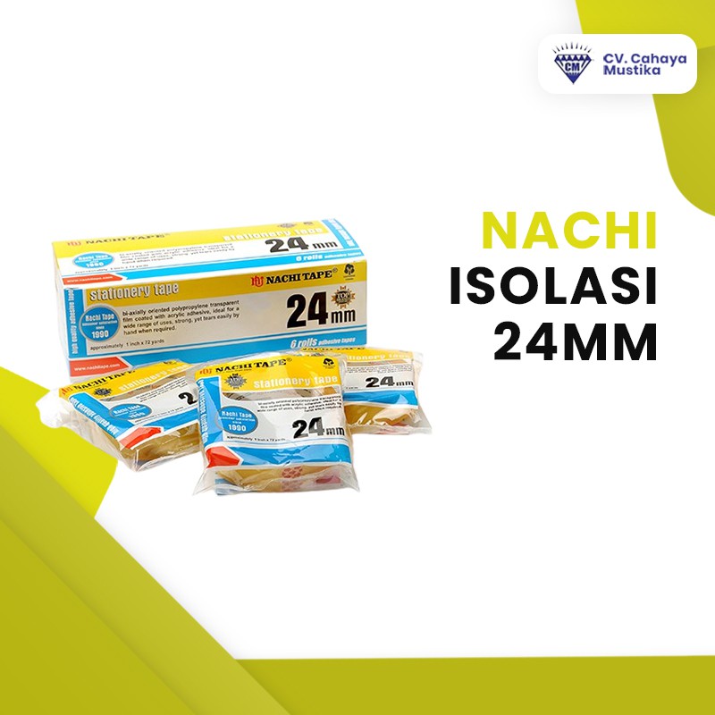 

Alat Tulis Kantor/Alat Tulis Kantor Grosir/Alat Tulis Kuliah Isolasi Nachi 24 mm Malang - ATK
