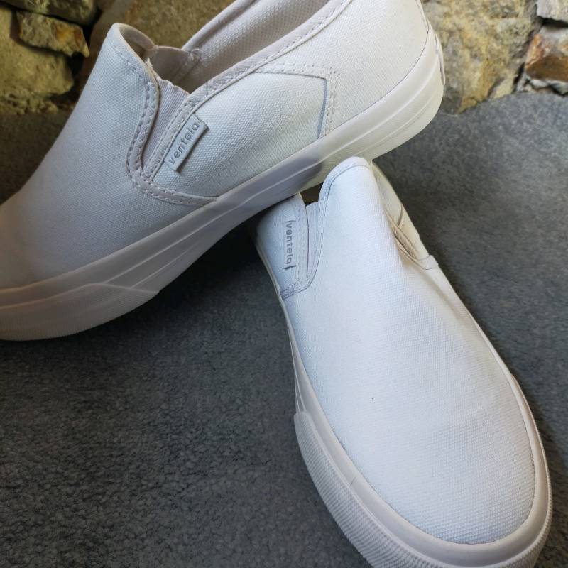 cheap white slip ons