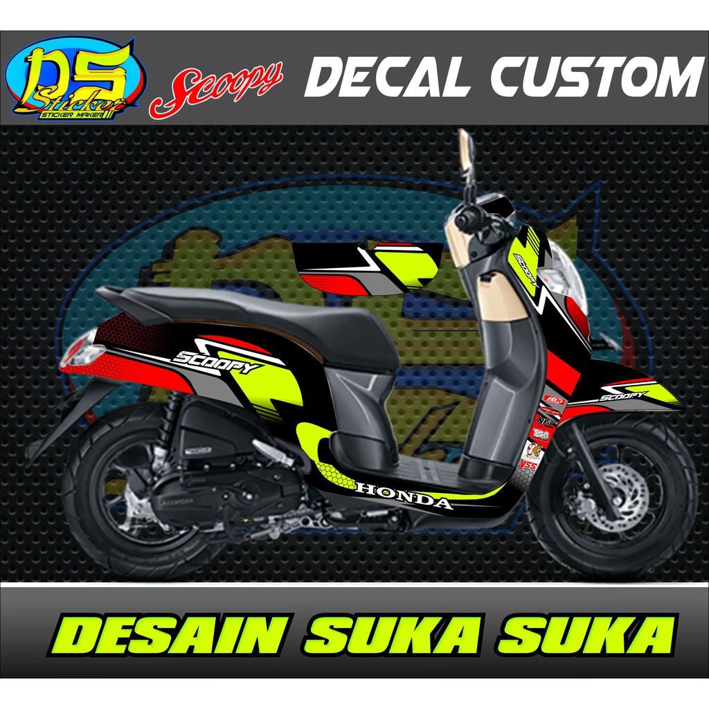 Decal Stiker Motor Scoopy New Shopee Indonesia