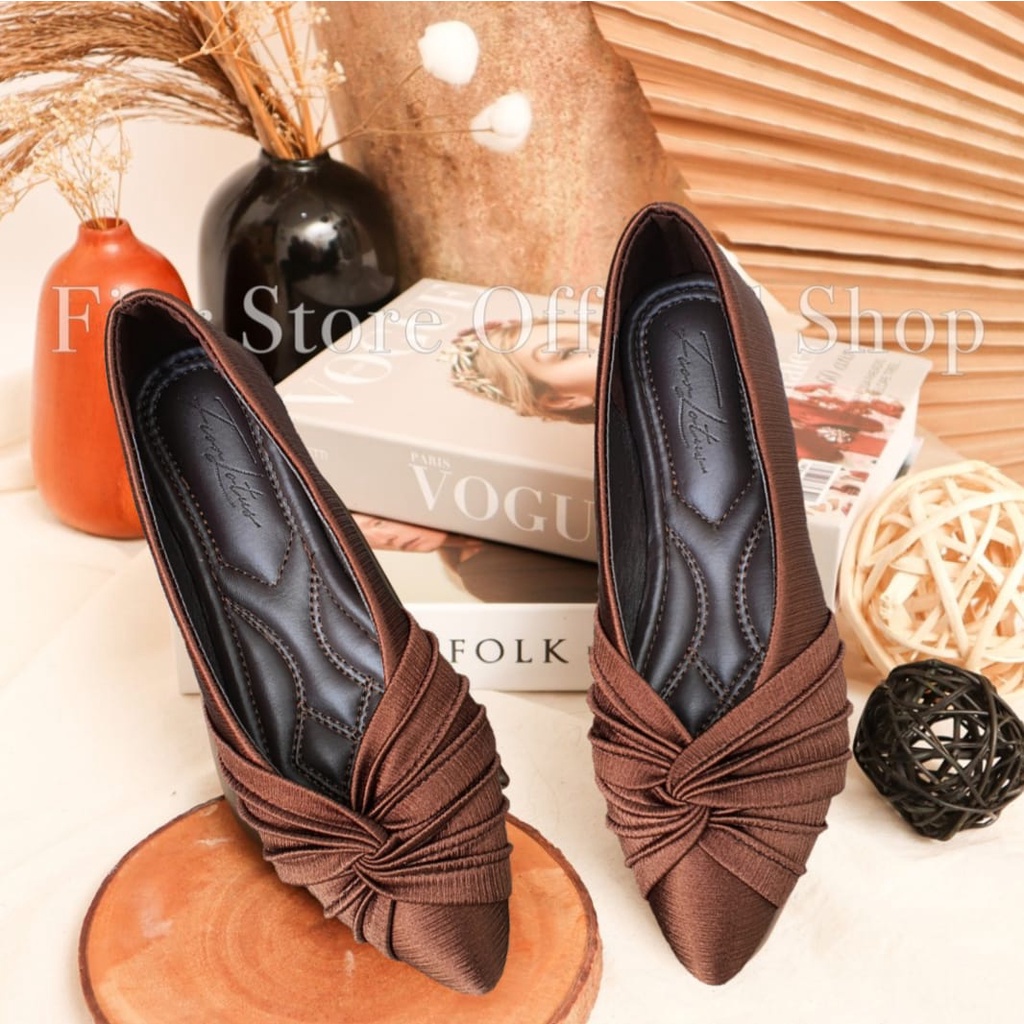 FIOR LOTUS Balerina Satin Salur AR 20 - Fior store-COKLAT