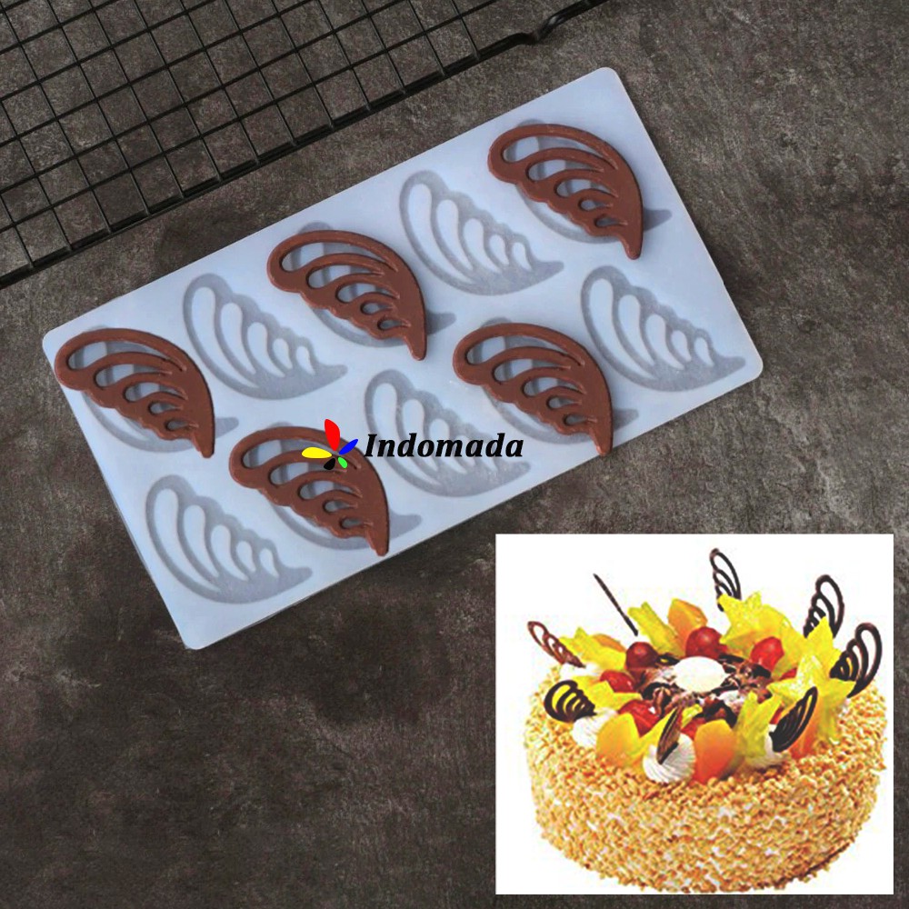 Indomada Cetakan Silikon Pagar Coklat 10 Sayap Wings Chocolate Birthday Cake Topper Kue Ulang Tahun