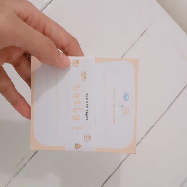 Summer Tapes - Tasty Memo Pad-Pink