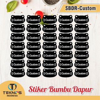 STIKER LABEL BUMBU DAPUR TEKNOS WATERPROOF CUSTOM MURAH | Shopee Indonesia